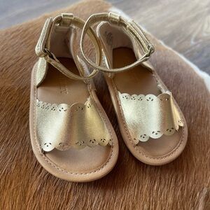 Old Navy Metallic Gold Kids Sandals